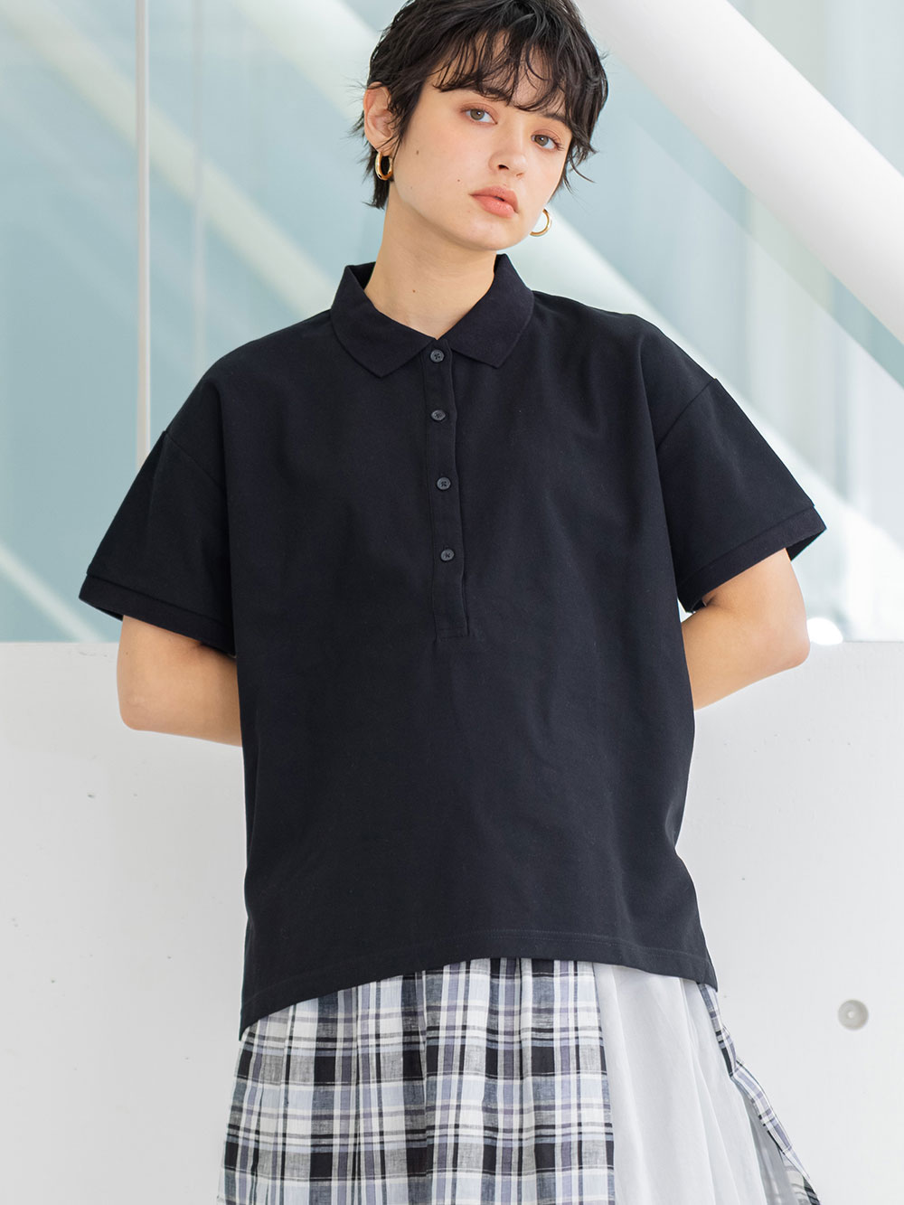 【Vivienne Westwood】ローズ オーバーサイズポロシャツ