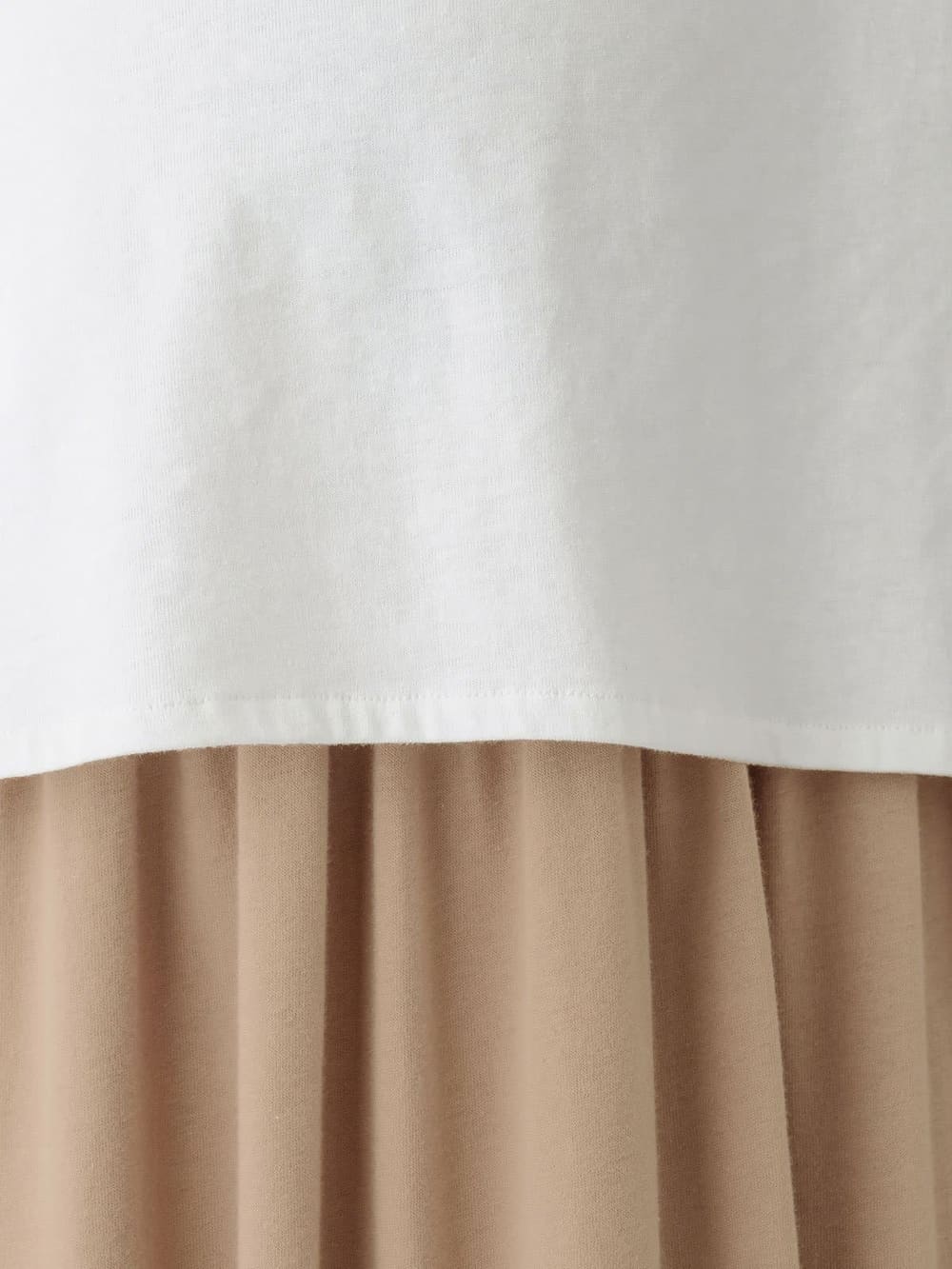 マタニティ ワンピース|【セット】カットソースリーブレストップス&ギャザーマキシスカート マタニティ・授乳服【出産後も長く使える】