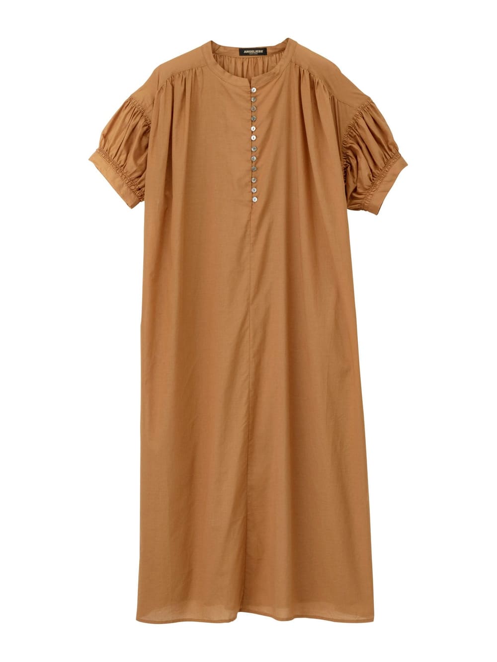 マタニティ ワンピース|コットンローンシアーロングワンピース　マタニティ・授乳服【出産後も長く使える】|ベージュ