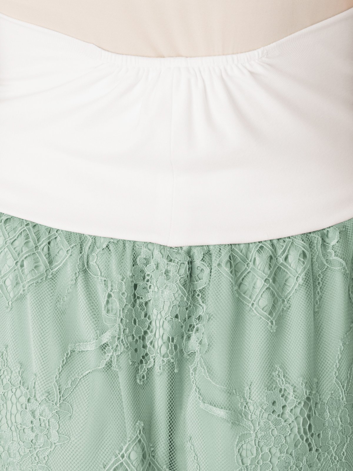 マタニティ スカート|【産前産後】スカラップレースセミタイトスカート【出産後も長く使える】