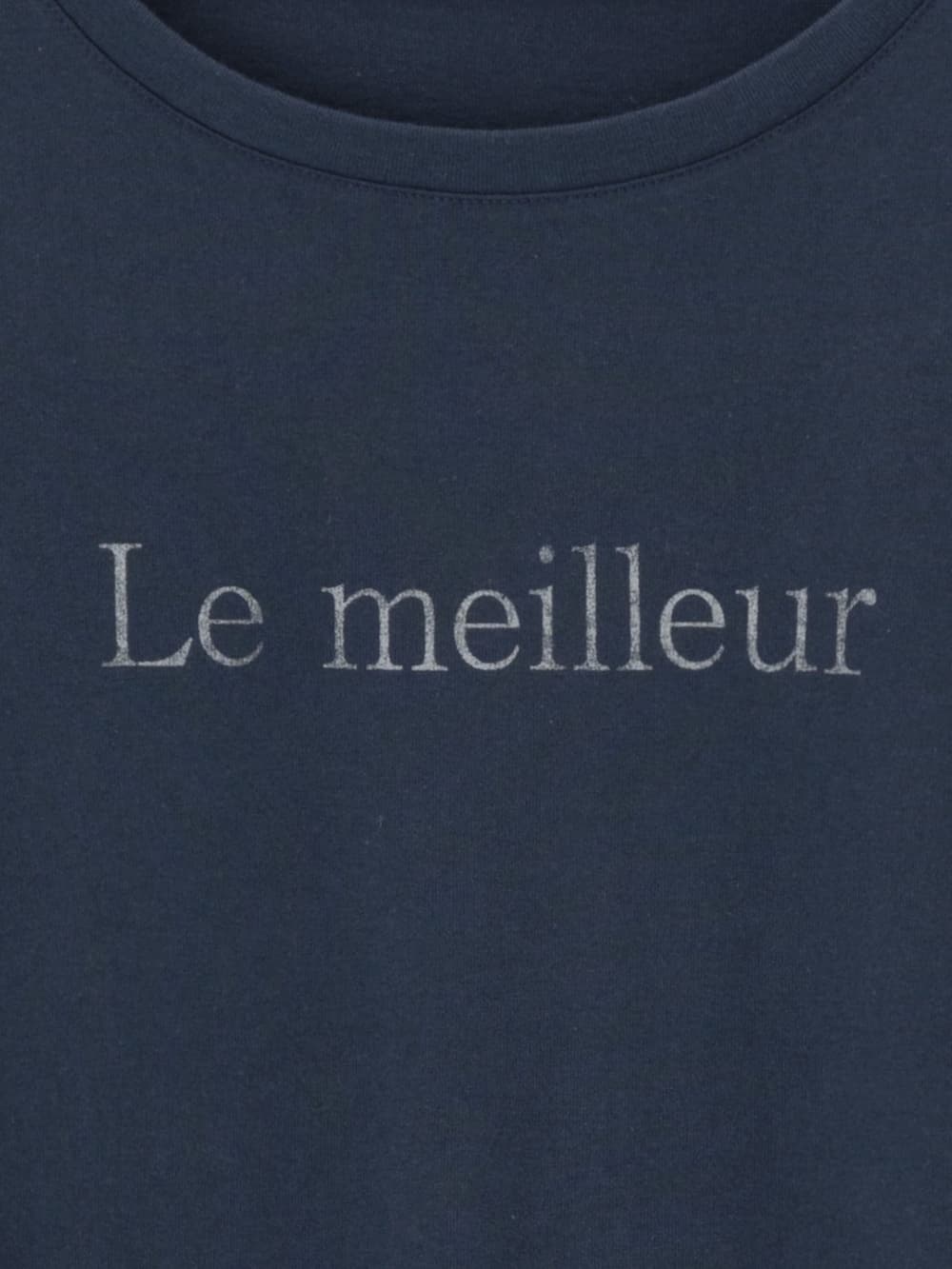 マタニティ トップス|USAコットンドロップショルダーTシャツ マタニティ・授乳服【出産後も長く使える】|ネイビー(ロゴ)