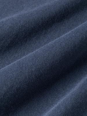 マタニティ トップス|USAコットンドロップショルダーTシャツ マタニティ・授乳服【出産後も長く使える】|ネイビー(ロゴ)