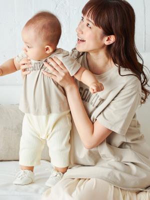 マタニティ トップス|USAコットンチュニックTシャツ　マタニティ・授乳服【出産後も長く使える】