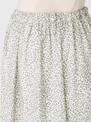 マタニティ ワンピース|【セット】スリットＴシャツロングワンピ＆産後使えるレオパードマキシスカート　マタニティ・授乳服【出産後も長く使える】