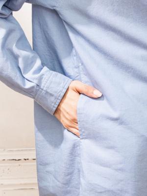 マタニティ パジャマ・ルームウェア|【授乳しやすい】【セット】ダンガリーチュニックシャツ＆産前産後ワイドパンツ