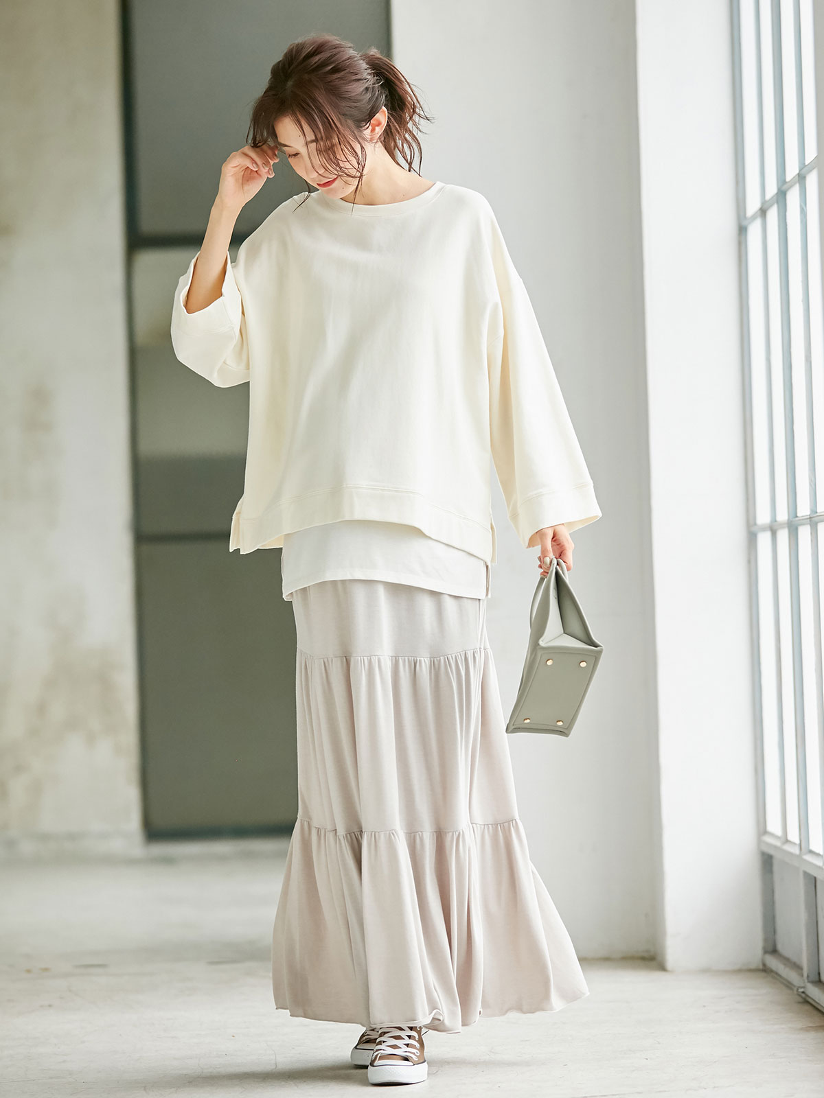 マタニティ ワンピース 産前産後対応 セット ティアードマタニティフォトドレス マタニティウェア 授乳服通販 エンジェリーベ 公式