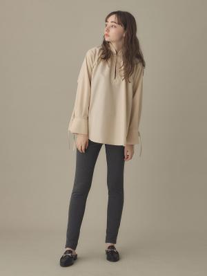 マタニティレッグウェア|fairy(フェアリー)【産前産後対応】【あったか】裏シャギーらくちんレギンスパンツ【出産後も長く使える】|チャコールグレー