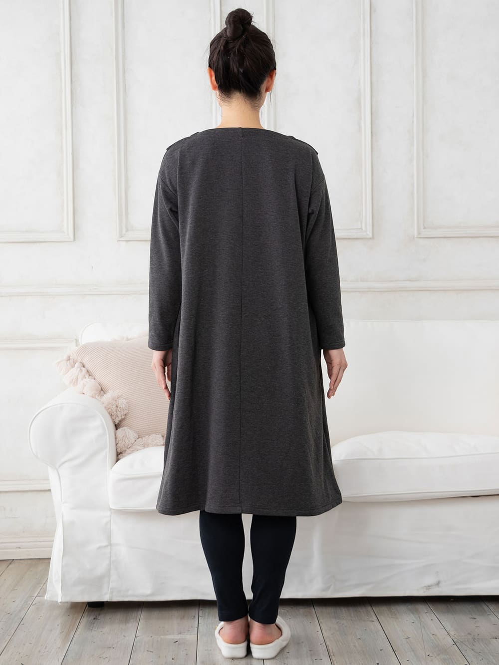 マタニティ パジャマ・ルームウェア|【マタニティ・授乳服】 fairy(フェアリー)×ANGELIEBEあったか裏シャギーワンピ&らくちんレギンス