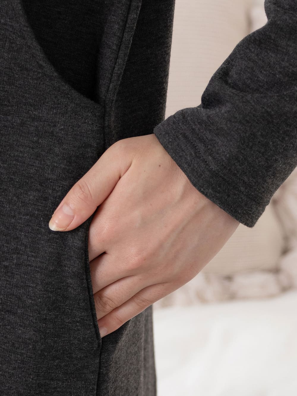 マタニティ パジャマ・ルームウェア|【マタニティ・授乳服】 fairy(フェアリー)×ANGELIEBEあったか裏シャギーワンピ&らくちんレギンス