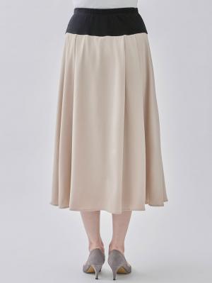 マタニティ スカート|【産前産後対応】ベネシャンタックフレアスカート【出産後も長く使える】