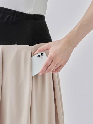 マタニティ スカート|【産前産後対応】ベネシャンタックフレアスカート【出産後も長く使える】