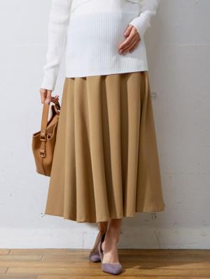 【産前産後対応】ミモレ丈フレアスカート【出産後も長く使える】29793
