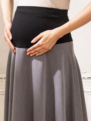 マタニティ スカート|【産前産後対応】ミモレ丈フレアスカート【出産後も長く使える】
