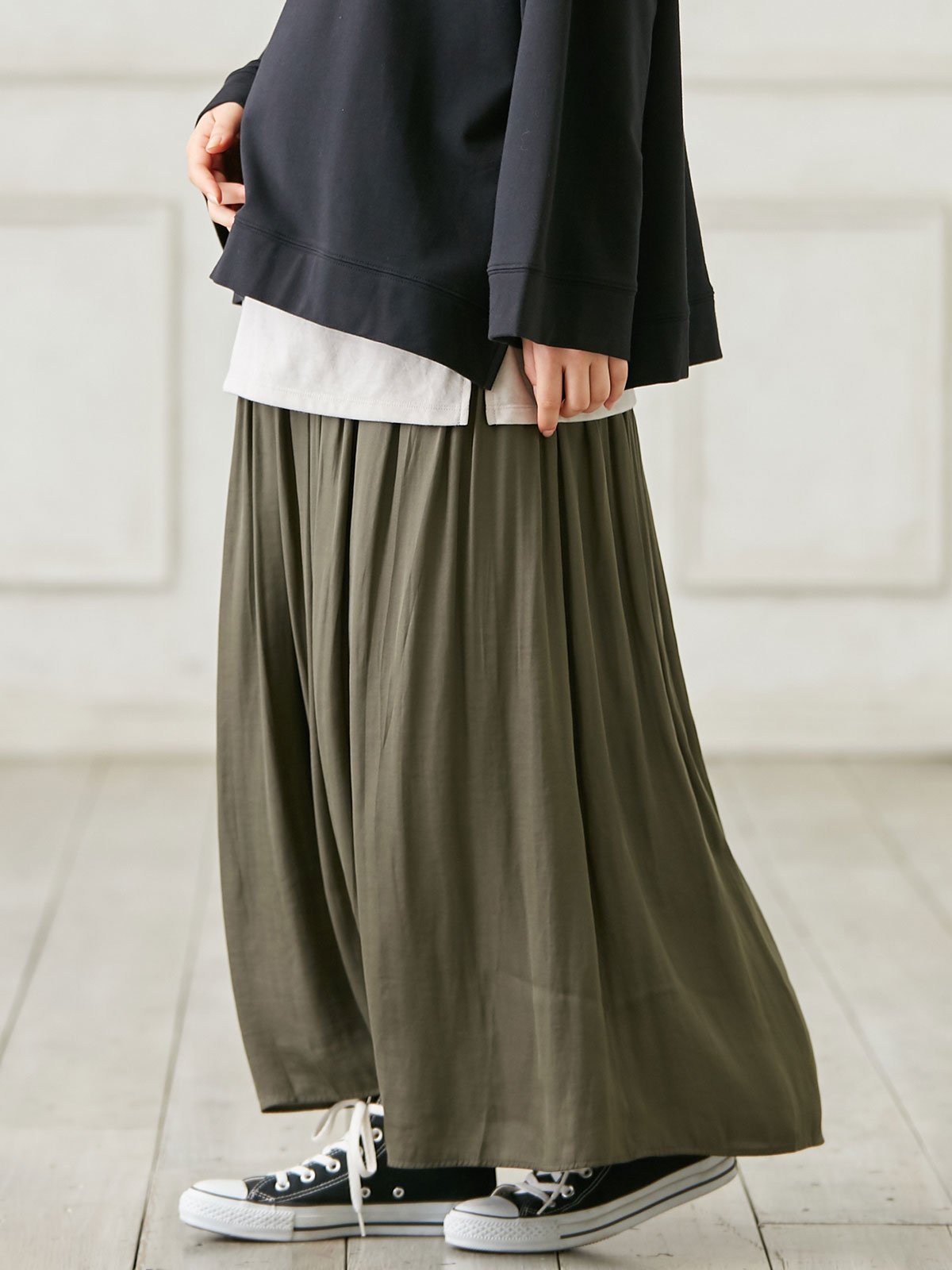 産前産後対応 ヴィンテージサテンギャザーロングスカート エンジェリーベ マタニティウェア 授乳服通販 エンジェリーベ 公式 産前産後対応 ヴィンテージサテンギャザーロングスカート エンジェリーベ マタニティウェア 授乳服通販 エンジェリーベ 公式