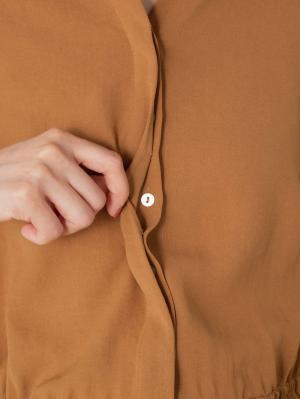 マタニティ ワンピース|ウエストギャザーフレアワンピース　マタニティ・授乳服【出産後も長く使える】