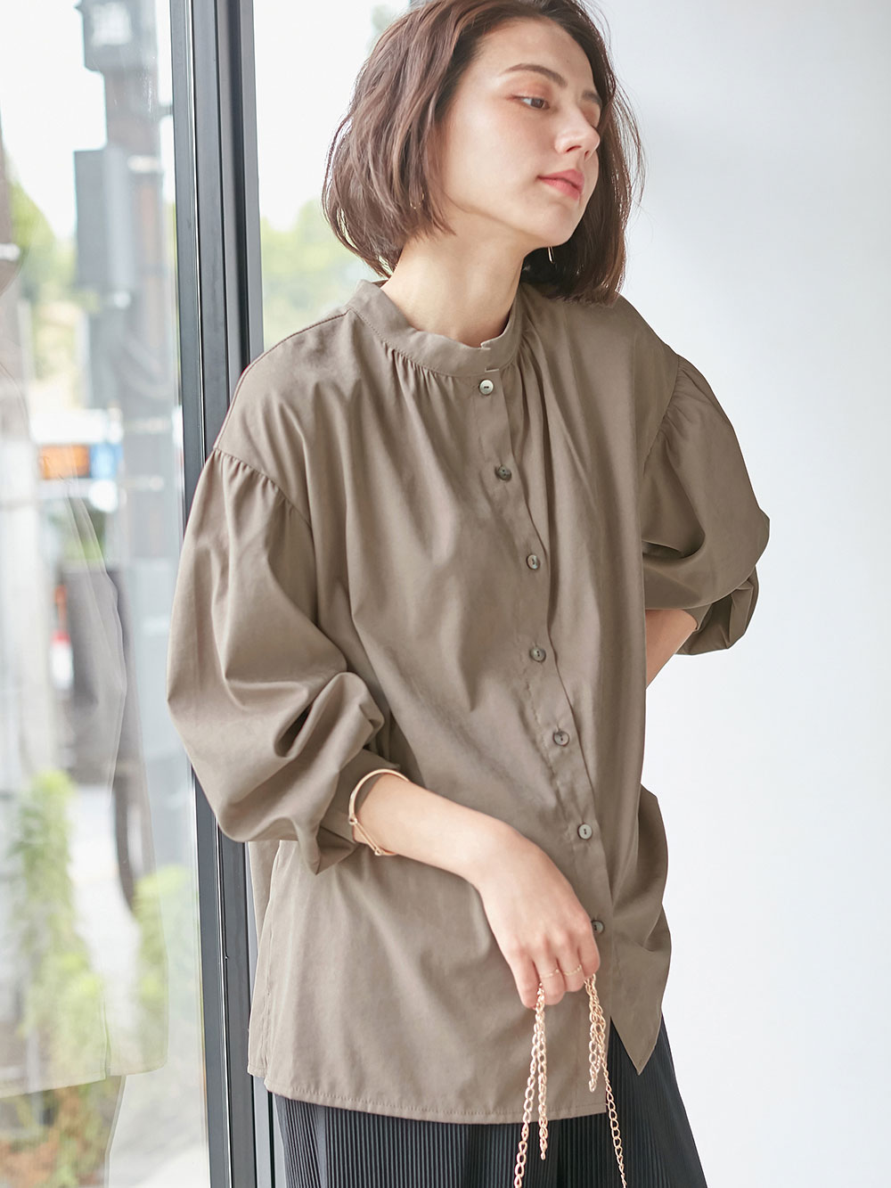 美品 ベルメゾン マタニティ トップス S 授乳服 カットソー カシュクール