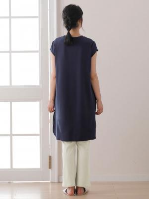 マタニティ パジャマ・ルームウェア|【マタニティ・授乳服】【UV加工】【親子コーデ可】鹿の子フレンチスリーブルームウェアパジャマ