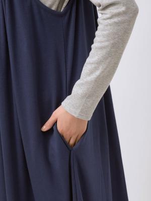 マタニティ ワンピース|オールシーズン使えるやわらかスムースギャザーキャミワンピース　マタニティ・授乳服【出産後も長く使える】