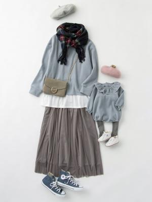 マタニティ トップス|ain(アイン)レイヤード風ニットソープルオーバートップス マタニティ・授乳服【出産後も長く使える】