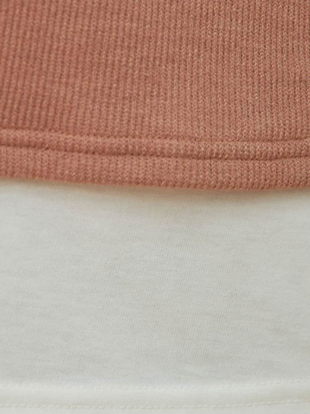 マタニティ トップス|ain(アイン)レイヤード風ニットソープルオーバートップス マタニティ・授乳服【出産後も長く使える】