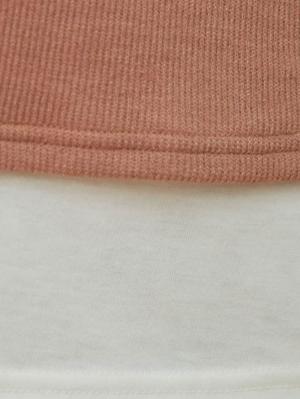マタニティ トップス|ain(アイン)レイヤード風ニットソープルオーバートップス マタニティ・授乳服【出産後も長く使える】
