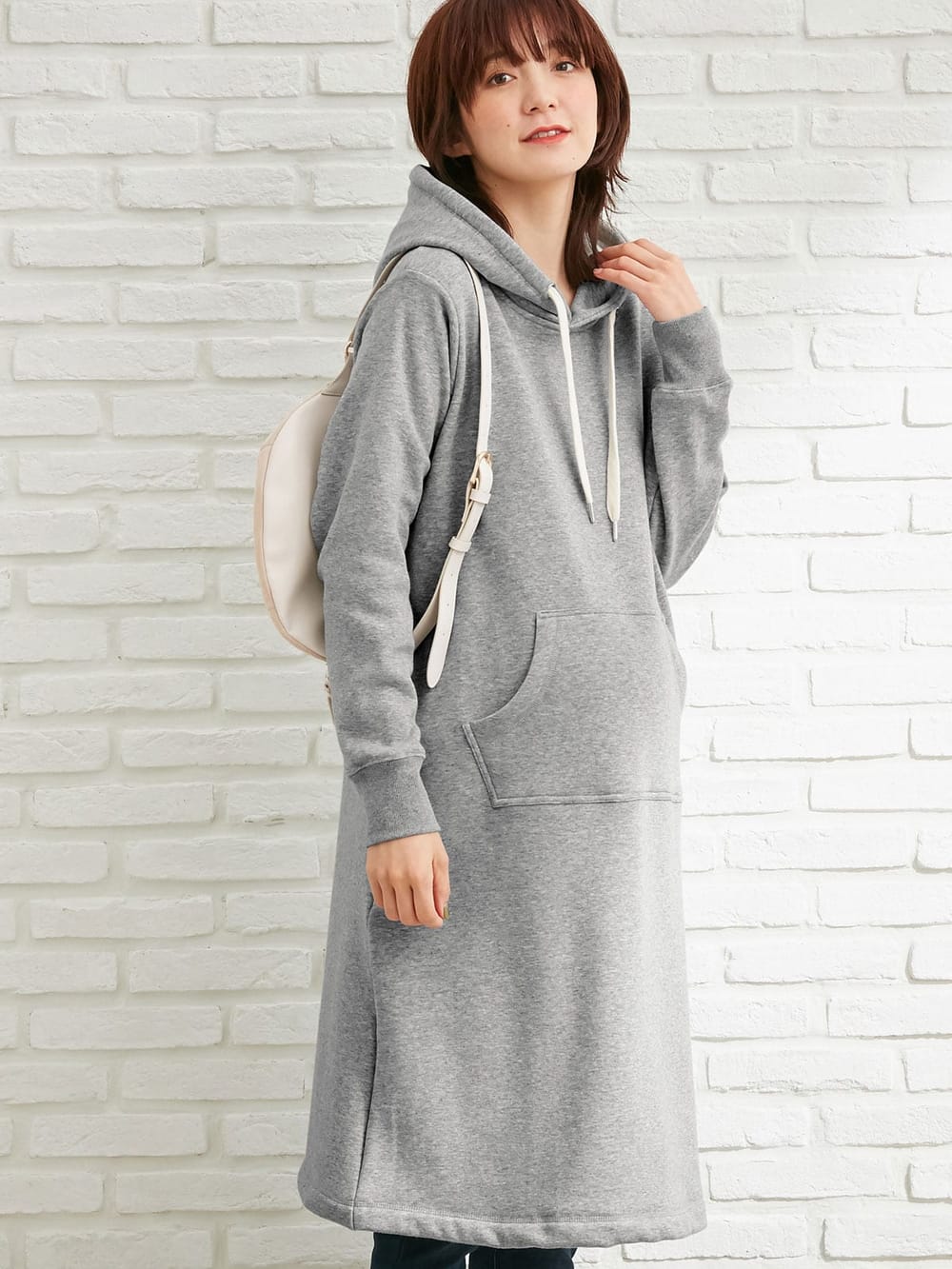 マタニティ ワンピース 授乳口付 極暖 裏シャギーパーカーあったかワンピース マタニティウェア 授乳服通販 エンジェリーベ 公式 マタニティ ワンピース 授乳口付 極暖 裏シャギーパーカーあったかワンピース マタニティウェア 授乳服通販 エンジェリーベ 公式