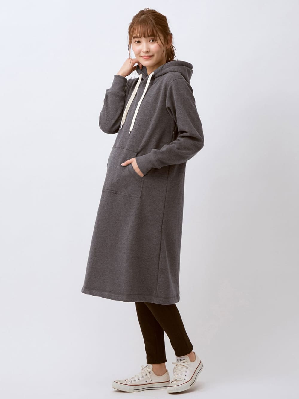 授乳口付 極暖 裏シャギーパーカーあったかワンピース マタニティウェア 授乳服 マタニティインナー専門通販 エンジェリーベ 公式オンラインショップ 授乳口付 極暖 裏シャギーパーカーあったかワンピース マタニティウェア 授乳服 マタニティインナー専門通販 エンジェリーベ 公式オンラインショップ
