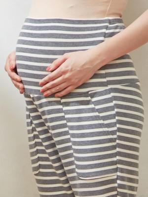 マタニティ パンツ|ストレッチ裏毛ジョガーパンツ【出産後も長く使える】