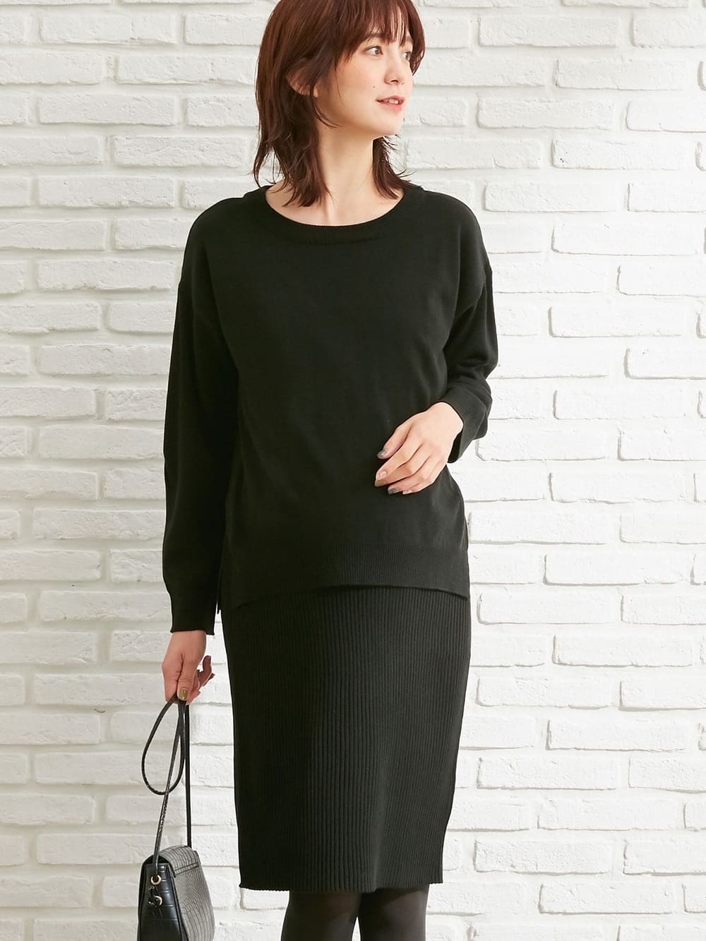 バーゲンセール 授乳服 マタニティ 服 ワンピース 授乳口付 アンチピリング加工 天竺ニット リブニットvネックレイヤードワンピース 妊婦服 おしゃれ Materialworldblog Com