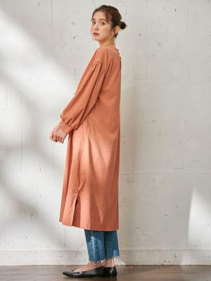 新品入荷 ピーチ素材2WAYギャザーワンピース マタニティ・授乳服 マタニティ