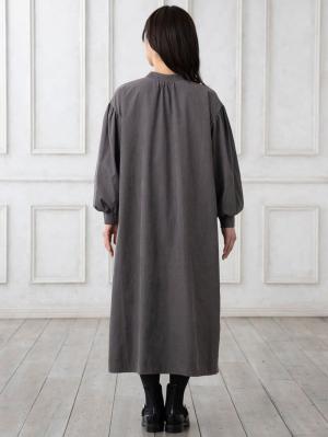 マタニティ ワンピース|ピーチ素材2WAYギャザーワンピース　マタニティ・授乳服