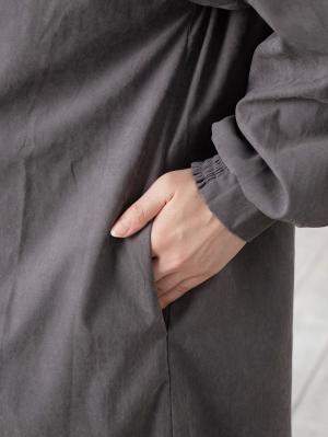 マタニティ ワンピース|ピーチ素材2WAYギャザーワンピース　マタニティ・授乳服