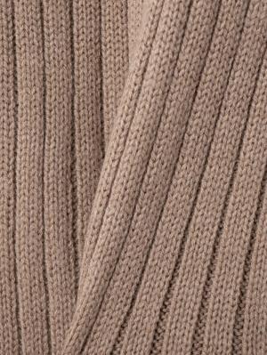 マタニティ トップス|ウール混アシンメトリーワイドリブニットトップス　マタニティ・授乳服【出産後も長く使える】