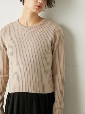 マタニティ ワンピース|【セット】リブニットトップス＆ニットジャンパースカート マタニティ・授乳服　【出産後も長く使える】|ベージュ×ブラック