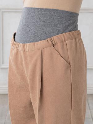 マタニティ パンツ|【マタニティ・産後兼用】微起毛ストレッチツイルパンツ【出産後も長く使える】