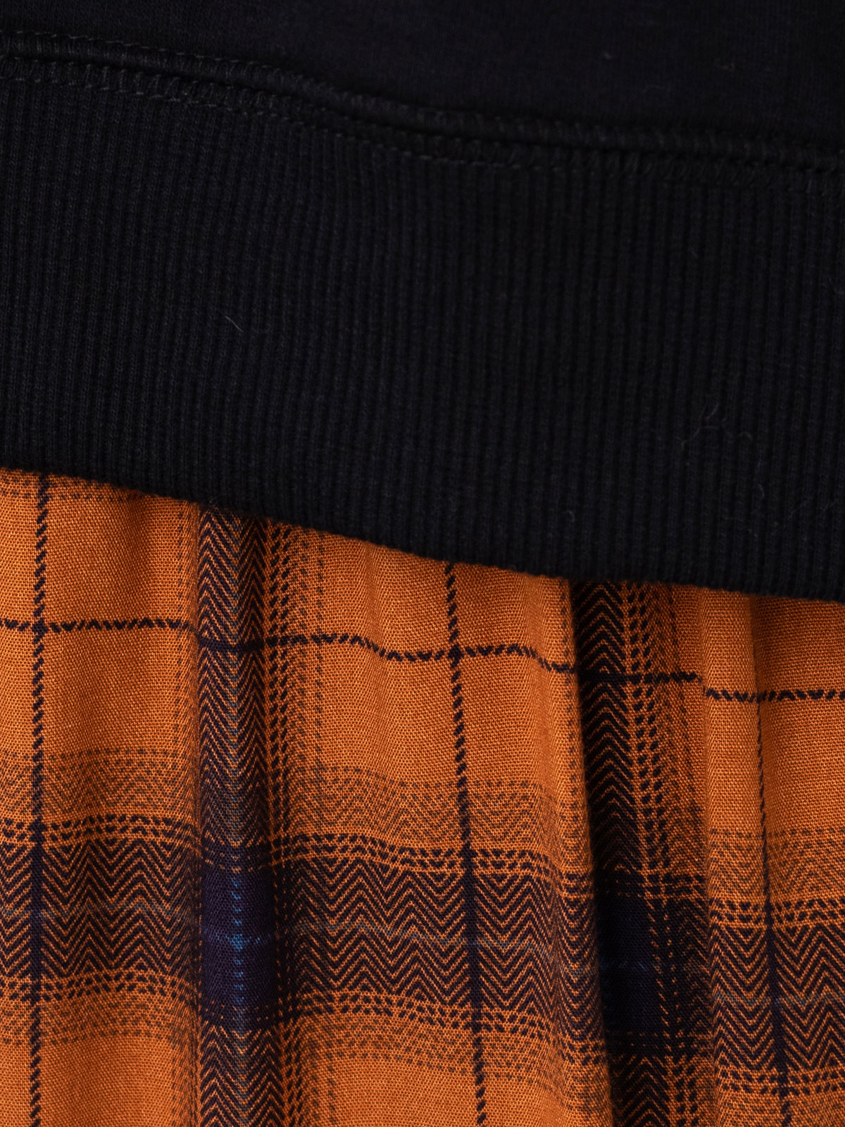 マタニティ ワンピース|【セット】裏起毛ロゴトップス＆産後も使えるチェックギャザーフレアスカート　マタニティ・授乳服