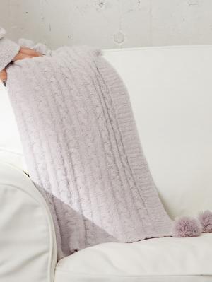 もちもちニットケーブル編みマルチブランケット マタニティ・ベビー・出産準備29854