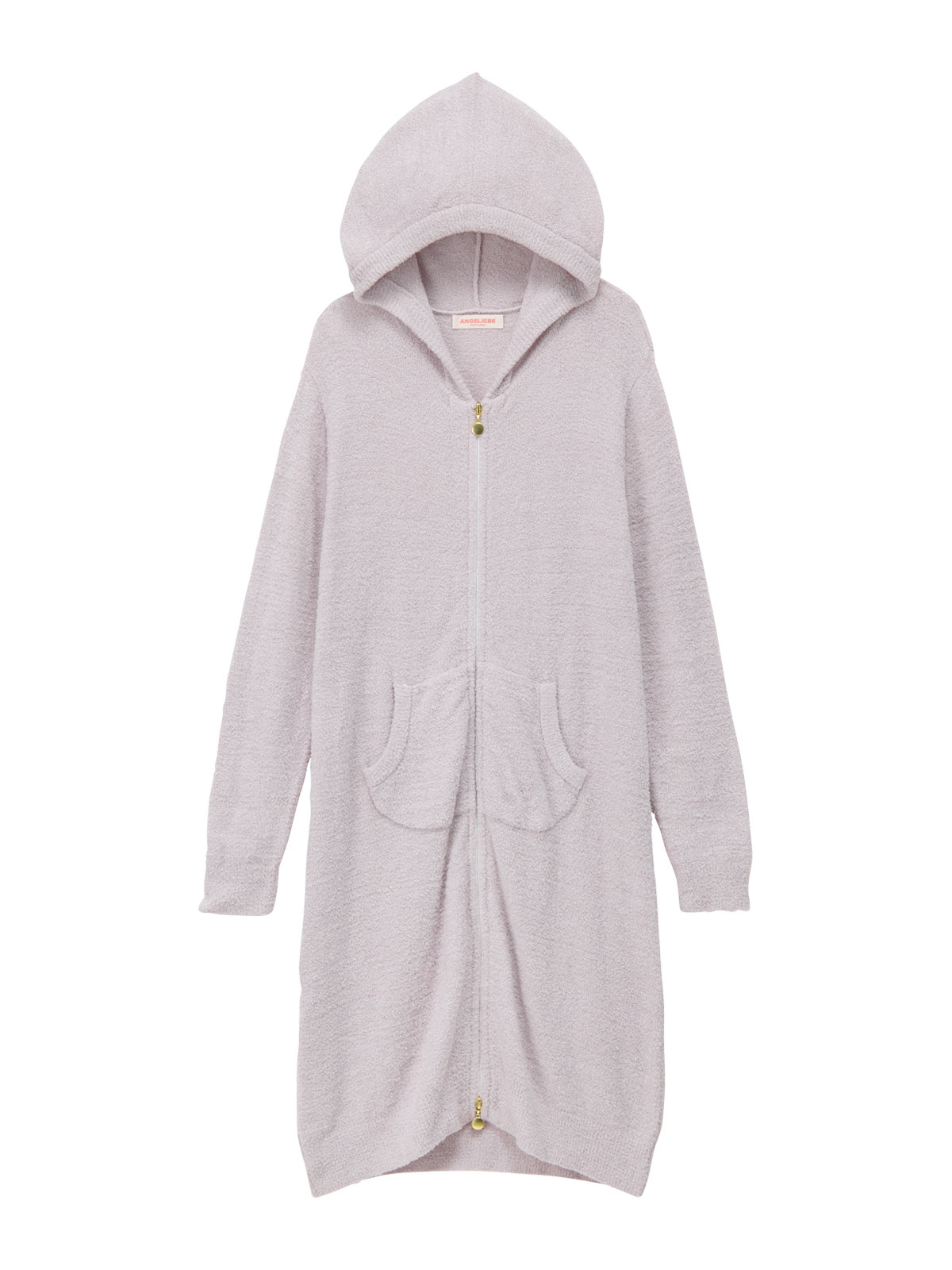 【ANGELIEBE/エンジェリーベ】 【マタニティ・授乳服】もちもちニットフードパーカー【産前産後対応】 ラベンダー フリー