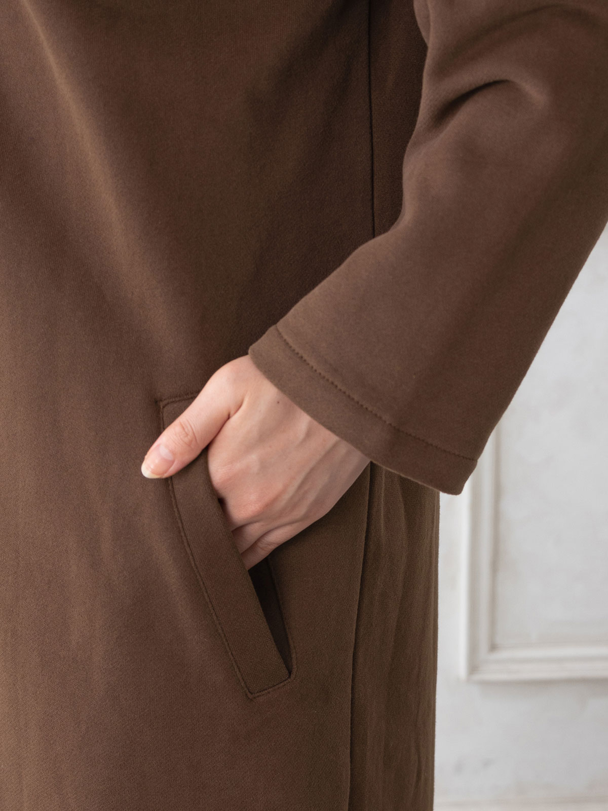 マタニティ アウター（コート）・ママコート|【マタニティ・産後兼用】【あったか】フード付き裏起毛コーディガン