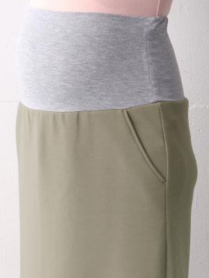 マタニティ スカート|【マタニティ】【抗菌防臭】ダンボールIラインスカート【出産後も長く使える】