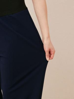 マタニティ パンツ|【マタニティ】【抗菌防臭】ニットツイルワイドパンツ【出産後も長く使える】