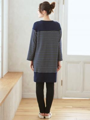 マタニティ パジャマ・ルームウェア|【マタニティ・授乳服】スムースマルチボーダーパジャマ