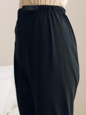 マタニティ パジャマ・ルームウェア|【マタニティ・授乳服】天竺ボーダーロールアップ付きパジャマ