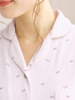 マタニティ パジャマ・ルームウェア|【マタニティ・授乳しやすい】天竺リボン柄ネグリジェ