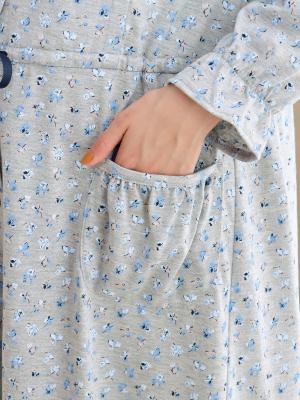 マタニティ パジャマ・ルームウェア|【マタニティ・授乳服】天竺花柄ネグリジェ