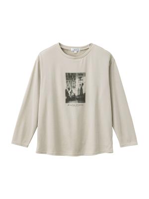 マタニティ ワンピース|【2点セット】セルフカット　プリーツキャミワンピ＆フォトプリントトップスセット　マタニティ・授乳服【出産後も長く使える】|ブラック