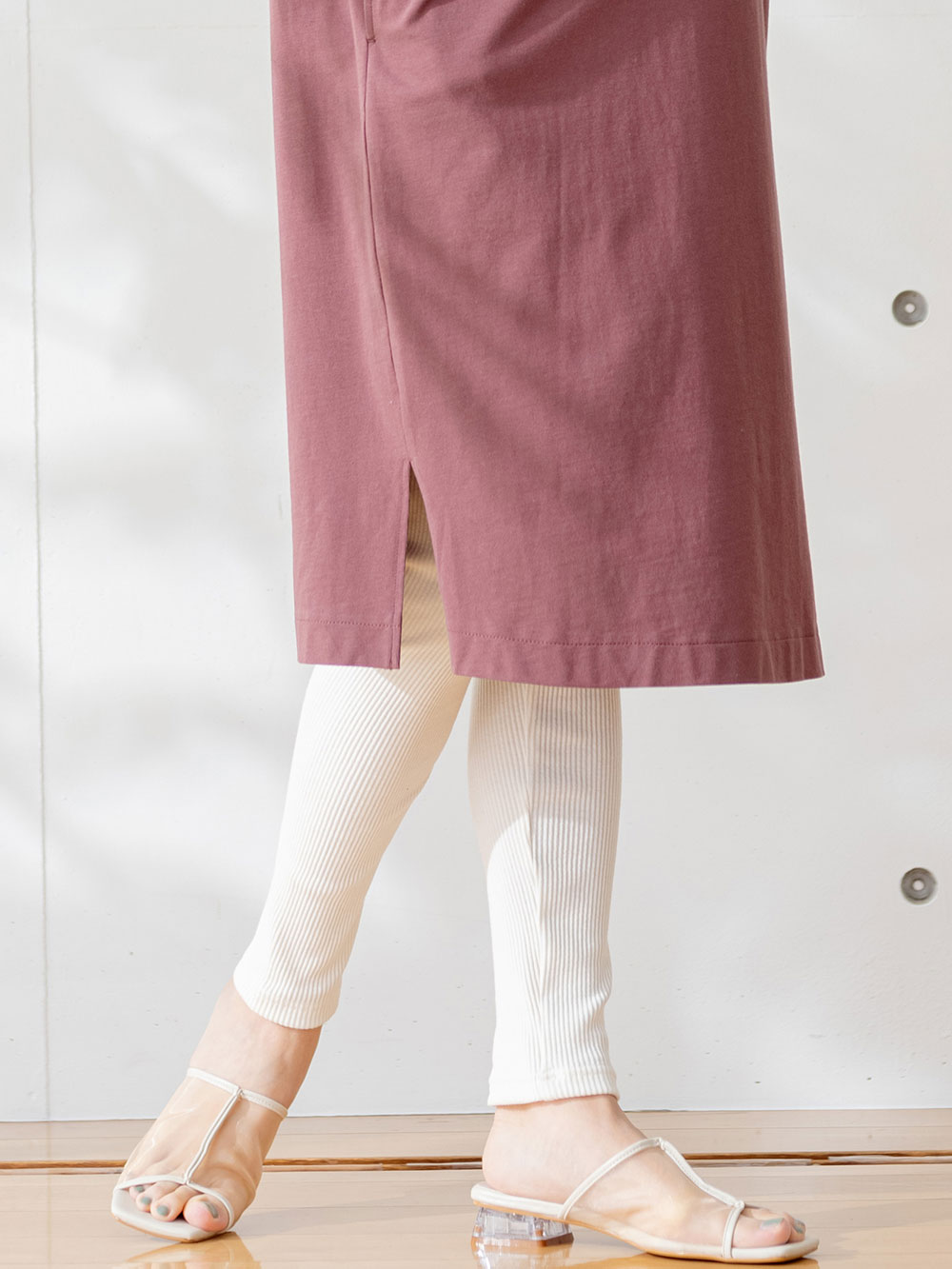 マタニティ パンツ|【最大20%OFF｜新生活まとめ買い対象】【マタニティ・産後】接触冷感リブレギンス【出産後も長く使える】|オフ