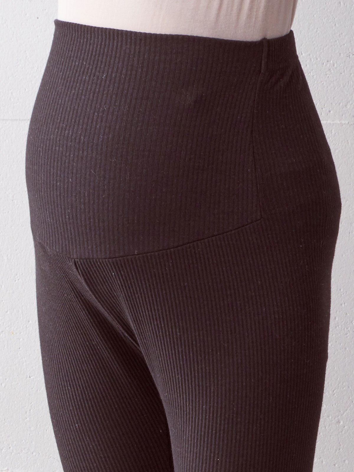 マタニティ パンツ|【マタニティ・産後】接触冷感リブレギンス【出産後も長く使える】