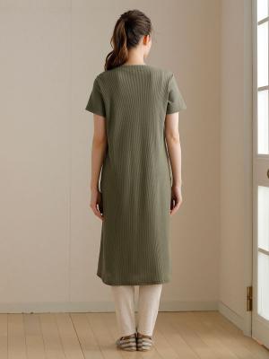 マタニティ パジャマ・ルームウェア|【マタニティ・授乳服】ワッフル×天竺2WAY半袖パジャマ