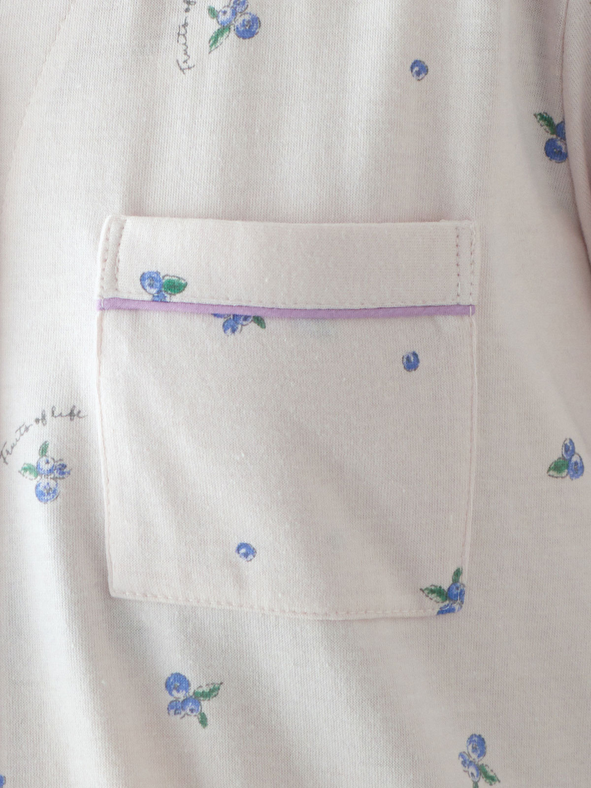 マタニティ パジャマ・ルームウェア|【マタニティ・授乳服】ブルーベリー柄半袖ネグリジェ